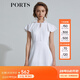 PORTS寶姿 商場(chǎng)同款新品女裝甜美荷葉系帶連衣裙三醋纖SL8D049KWB008 白色 M 6