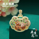 順慶銀樓足銀999.9 一鹿生花吊墜 可愛(ài)小鹿設計款中式銀吊墜古風(fēng)款 一鹿生花吊墜約23克
