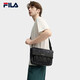 FILA 斐樂【黑武士】斜挎包男包2025復古翻蓋時尚休閑挎包老花單肩包