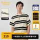 卡賓（CABBEEN）【肌理?xiàng)l紋】短袖T恤男2024夏季新款刺繡寬松戶外設(shè)計(jì)感上衣 橄欖綠88 XL /180/52