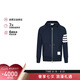 湯姆 布朗（THOM BROWNE）【七夕禮物】男士藏藍色棉質(zhì)外套 MJT022H 00535 461 3