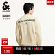 杰克·瓊斯（JACK&JONES）春季男裝衣服潮流字母純棉上衣運動衛(wèi)衣長袖打底衫多色衛(wèi)衣套頭衫 A08 云米色 M 175