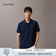 Calvin KleinJeans25早秋新款男純棉珠地網(wǎng)眼ck商務(wù)純色短袖T恤POLO衫4RB012G