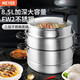 美亞（MEYER）三層復底蒸鍋28cm 家用不銹鋼蒸煮煲湯 燃氣灶電磁爐適用