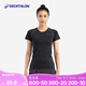 迪卡儂（DECATHLON）運(yùn)動(dòng)t恤男女秋健身訓(xùn)練跑步休閑寬松短袖速干衣RUNR 純色女款-經(jīng)典黑 M