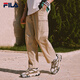 FILA 斐樂官方易烊千璽同款男士梭織長褲2025時尚休閑舒適直口工裝褲