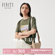 菲妮迪（FINITY）【NATURE系列】菲妮迪品牌T恤春新款圖案印花百搭休閑上衣女 綠色 M