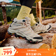 邁樂（Merrell）【上新】戶外徒步鞋男女款MOAB3MID WP中幫防水透氣防滑登山鞋 J036330白灰黑(女款) 37