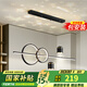 ARROW箭牌照明 客廳吊燈現(xiàn)代簡約大氣極簡創(chuàng)意網(wǎng)紅北歐餐廳燈 黑色/100cm/三色分段