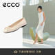 愛(ài)步（ECCO）夏季優(yōu)雅氣質(zhì)芭蕾舞鞋淺口單鞋 舞悅234313 石灰色38