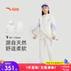 安踏兒童裝女童運(yùn)動(dòng)套裝秋舒適彈力長(zhǎng)袖外套褲子兩件套A62437708