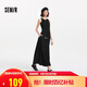 森馬（Semir）連衣裙女高腰拼接背心裙百搭2025夏優(yōu)雅圓領(lǐng)長裙通勤109325114015
