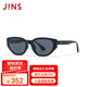 睛姿（JINS）2025春窄框貓眼復(fù)古感男女太陽鏡墨鏡URF25S046 94黑色