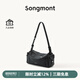 Songmont山下有松循跡系列mini相機(jī)包頭層牛皮女士單肩斜挎手機(jī)包七夕禮物 煙墨黑（白鋼五金）（預(yù)售7天）