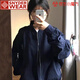 SNYDER WEAR2025新款女士外套日系美式飛行員夾克外套春秋夏季寬松棒球服外套 外套藏青色 常規(guī) S 建議80-95斤