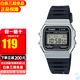 casio卡西歐手表復(fù)古小方塊學(xué)生時尚運動男表 F-91WM-7A