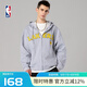 NBA湖人籃網(wǎng)勇士隊(duì)男士衛(wèi)衣連帽上衣開衫秋冬寬松外套運(yùn)動(dòng)休閑服 湖人隊(duì) L