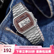 卡西歐（CASIO）手表 小春同款 情侶經(jīng)典復(fù)古小方塊 時尚學(xué)生表小金表七夕禮物 A168WA-5A