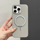魔杰樂 UV準分子瓦楞旋轉(zhuǎn)支架適用iPhone16pro手機殼蘋果15ProMax新款磁吸14/13男女16全包相機按鍵保護 【巖石灰】準分子UV瓦楞紋一體360°旋轉(zhuǎn)磁吸支架 iPhone16pro