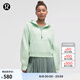 lululemon丨Scuba 女士超寬松款半拉鏈連帽衫 LW3HTOS 海霧綠 XL /XXL