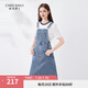 秋水伊人學(xué)院風(fēng)減齡牛仔背帶裙2024年夏季新款女休閑百搭顯瘦裙子 牛仔藍(lán) M