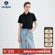 Navigare意大利小帆船女士純色翻領(lǐng)T恤短袖保羅polo衫2325525528 黑  XL 