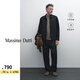 Massimo Dutti折扣升級2025男裝老錢風簡約輕薄款純亞麻舒適夾克外套02025267 深藍色 M 版型偏寬松