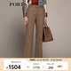 PORTS 寶姿秋冬新款女裝通勤日常小腳休閑褲長(zhǎng)褲LM9P087LWF102 卡布奇諾 M (6)
