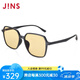 睛姿（JINS）防藍(lán)光眼鏡男女護(hù)目鏡SCREEN 56%防藍(lán)光輻射輕量大方框FPC22S253 97B亞光黑色（包裝全新升級(jí)）