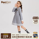 PawinPaw【學(xué)院風(fēng)】卡通小熊童裝春季女童淑女長(cháng)袖連衣裙 灰色/15 140 cm