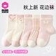 棉咻咻女童襪子純棉中筒襪兒童春秋新款無(wú)骨棉襪女孩春夏全棉長(cháng)筒襪4雙 W201【10A抗菌 秋季新品】5雙 5-9歲 -腳長(cháng)16-18CM 鞋碼25-32