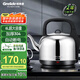 格來德（Grelide）燒水壺家用熱水壺加厚304不銹鋼色電熱水壺超大容量6L電水壺?zé)髯詣?dòng)斷電 160S 不銹鋼色