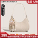 CLEVER KNOCK品牌CK包包女款輕奢女士月牙包腋下單肩斜跨包百搭情人節(jié)七夕禮物 杏色【送女友送老婆送媽媽】
