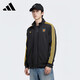 阿迪達斯（adidas）男 足球系列 MUFC ICON TT2 梭織夾克 KC2810 黑色 2XL