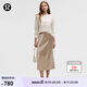lululemon丨Satin 女士緞面中長(zhǎng)半身裙 LW8AO9S 橡木棕 S
