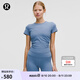 lululemon丨All It Takes 女士運(yùn)動(dòng) T 恤 *羅紋 Nulu? 瑜伽上衣 LW3GNAS 水洗牛仔藍(lán) M /8
