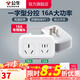 公牛插座轉(zhuǎn)換器插頭 無(wú)線插排usb  多功能插座/一轉(zhuǎn)多保護(hù)門/ 擴(kuò)展轉(zhuǎn)換器 /適用于臥室廚房 一轉(zhuǎn)二【16A大功率】分控開關(guān)