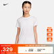 耐克（NIKE）ONE女子速干短袖上衣秋季T恤半袖反光休閑短款圓領(lǐng)FN2799 100白/黑 M