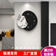 藝環(huán)宇鐘表掛鐘客廳電視背景墻掛表高級感時(shí)鐘餐廳靜音蝴蝶抽象表掛墻 蝶舞黑色 50*50cm【UV精雕鐘表畫(huà)】