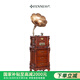 梵尼詩歐式復(fù)古仿古62X留聲機黑膠唱片機老式電唱機帶CD低音炮客廳藍(lán)牙音響 英國棕抽屜渦輪版(銅喇叭)