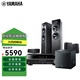 雅馬哈（YAMAHA）家庭影院5.1聲道落地影院 NS-51組合音響 F51客廳音響 家用音響功放套裝木質(zhì)大箱體音箱 F51黑+V385黑+低音炮