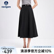 Navigare意大利小帆船防曬半身裙女士2025春夏新款薄款裙子顯瘦百搭A字裙 暗夜黑 L