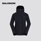 薩洛蒙（Salomon）女款 戶外運動防潑水透氣外套軟殼茄克 OUTPEAK SOFTSHELL 深黑色 C26565 M