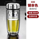 鵝蛋杯雙層玻璃杯高硼男女高檔車(chē)載水杯便攜杯濾網(wǎng)茶杯帶蓋 鋼本色]雙層加厚鵝蛋杯350ML