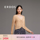 ERDOS 春夏V領(lǐng)翻花長(zhǎng)袖絲棉鏤空寬松系帶浪漫甜美女開衫針織衫 燕麥奶色 L 165/88A