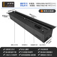 LUSFU3d霧化壁爐家用仿真火網(wǎng)紅裝飾電視柜嵌入式火焰加濕器不銹鋼 液晶大屏單色火焰1.0米