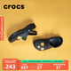 crocs卡駱馳洞洞鞋貝雅男鞋女鞋輕便耐磨一腳蹬拖鞋休閑鞋|10126 黑色-001 41 /42(260mm)