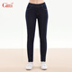 吉蒂（GITTI）2025秋季新款高腰彈力牛仔褲女休閑百搭顯瘦九分褲小腳褲G255018 深藍色 160 M (2) 建議114-124斤