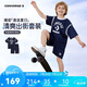 匡威Converse童裝短袖T恤+短褲2件套夏季星標(biāo)圖案兒童柔軟透氣套裝