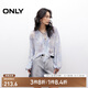 ONLY2025夏季新款法式優(yōu)雅荷葉邊輕薄質(zhì)感長袖雪紡衫女|125251002 H3H瑞秋印花藍(lán) M